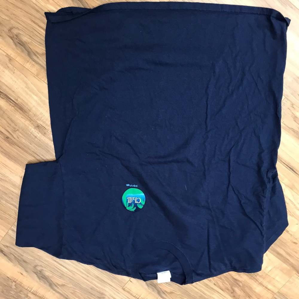 Blue Short Sleeve Tee with Streamlined Design